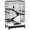 Black 696, variant on PawHut 4-Level Small Animal Cage Rabbit Hutch with Wheels, Removable Tray, Platform and Ramp for Bunny, Chinchillas, Ferret, Black, 32L x 20.8W x 45H inches