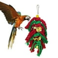 thumbnail image 4 of Bangcool Parrot Cage Toy Hanging Colorful Bird Perch Swing Parrot Chew Toy for Christmas, 4 of 10