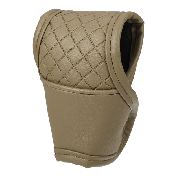 Funda universal para palanca de cambios de coche, funda para palanca de cambios, funda para palanca de cambios automática, moderna, piel sintética, color beige