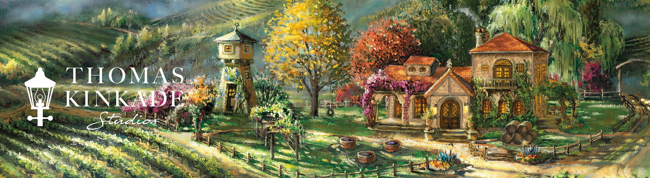 Ceaco - Thomas Kinkade - Peaceful Valley Vineyard - 1000 Piece Jigsaw Puzzle