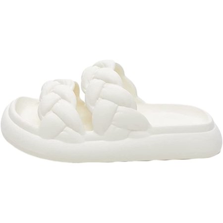 

CoCopeaunts Women Open Toe Slide Sandals Fashion Non-Slip Thick Sole Sandals Soft Beach Slides Indoor Outdoor 2023