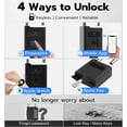 thumbnail image 2 of Fingerprint Padlock with Key Backup, 2 of 8