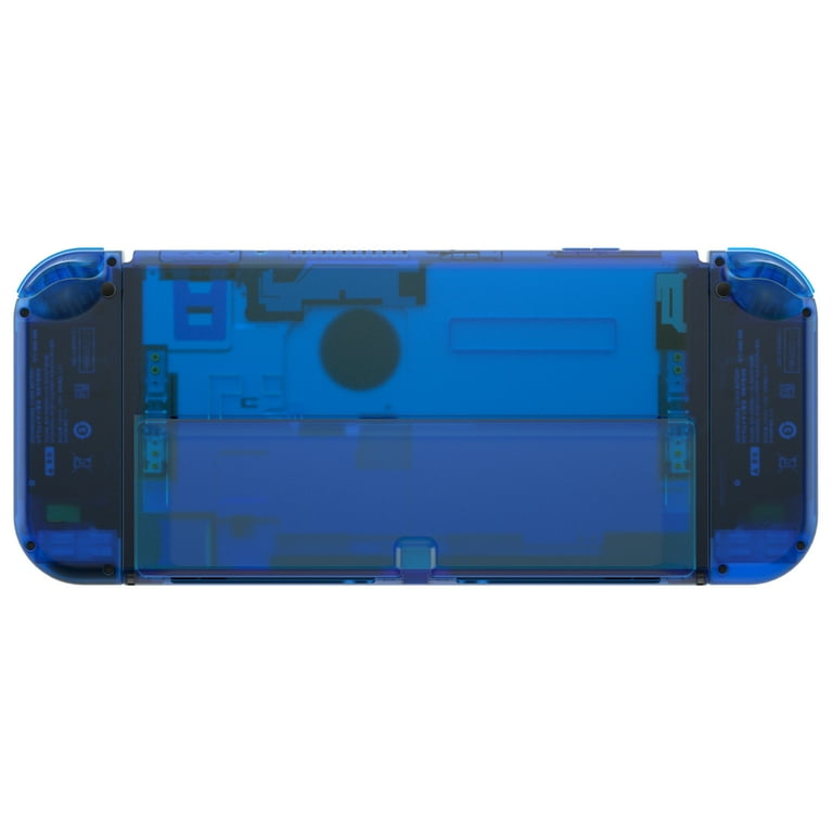 eXtremeRate Clear Blue Custom Shell for Nintendo Switch OLED with