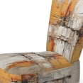 thumbnail image 4 of Designart "Orange Expressions II" Yellow Abstract Collages Upholstered Accent Chair - Modern Arm Chair For Living Room, 4 of 7