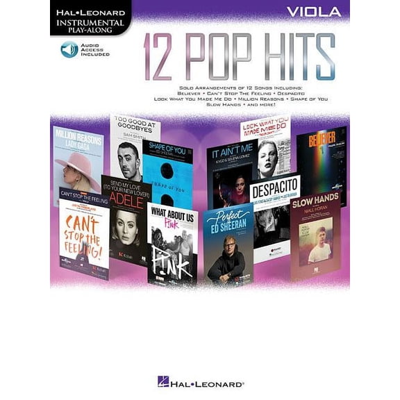 12 Pop Hits: Viola (Paperback)