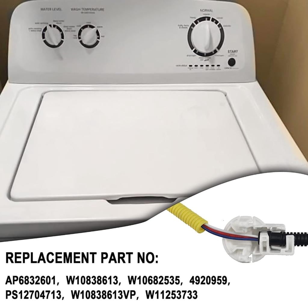 ANXPTIME Washing Machine Washer Lid Lock Switch W11253733 MVWX655DW1 W10838613 ATW4675EW0