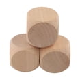thumbnail image 3 of Lefu 10pcs Blank Wooden Dice Unfinished Wood Cubes Square Blocks DIY Craft Printing, 3 of 10