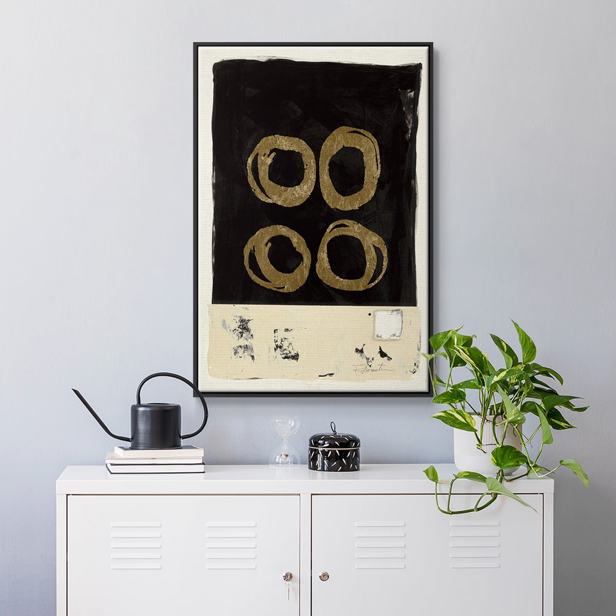 Standing Strong II Framed Premium Gallery Wrapped Canvas - Ready to Hang - 17 x 25 - Black Floating Frame