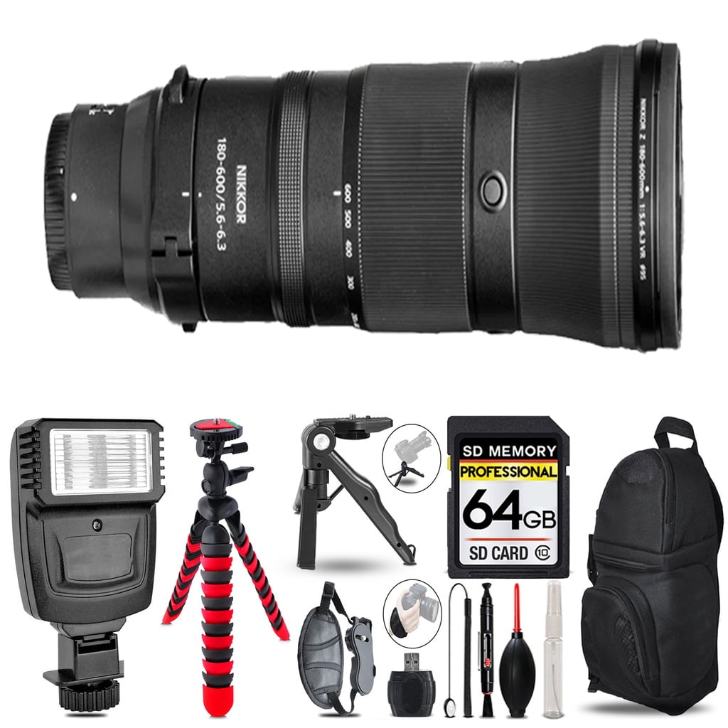 MonoMax & NANGA 2021 ALL CATALOG セット Nikon Z 180-600mm f/5.6-6.3 VR Lens - Video Kit + Flash - 64GB