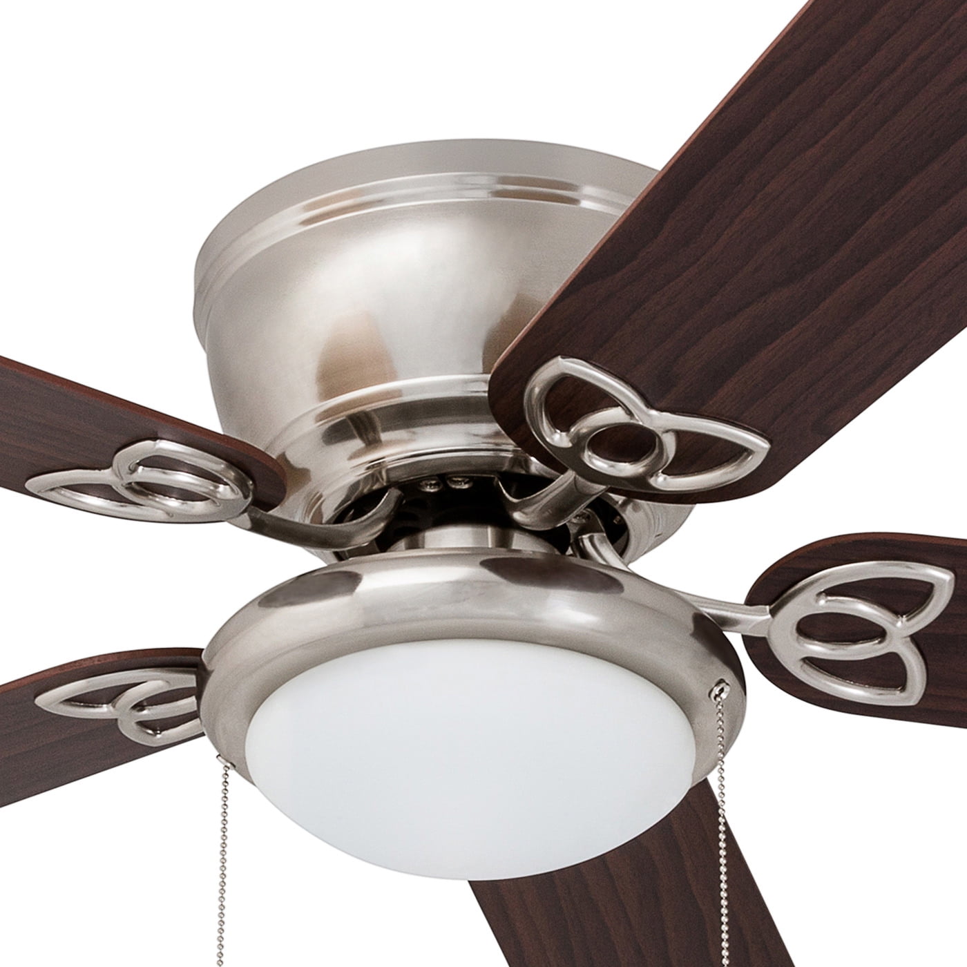 Prominence Home Benton 52" Brushed Nickel Low Profile Ceiling Fan with Light