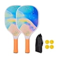 thumbnail image 4 of Pickleball Paddles Pickleball Racquets Includes 2 Rackets 4 Pickleballs Comfort Grip Professional Pickle Ball Racket for Kids Style A, 4 of 8