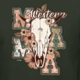 thumbnail image 6 of Wild Bobby Western Ma Steer Pink And Grey Distressed Pop Culture Unisex Crewneck Sweatshirt, Forest Green, XX-Large, 6 of 6