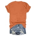 thumbnail image 4 of 250Th Anniversary Usa Shirt Patriotic Flag Graphic V Neck 250Th Anniversary Casual Tee Usa Shirt Orange M, 4 of 4
