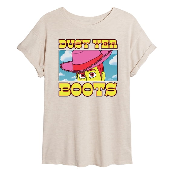 Toy Story 4 - Woody Dust Yer Boots - Juniors Ideal Flowy Muscle T-Shirt