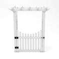 thumbnail image 4 of Vita Fairfield  86.5" White Vinyl Arbor  with Gate, 4 of 5
