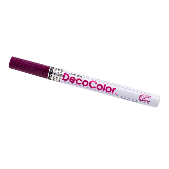 Marvy Uchida Fine Line Opaque Paint Marker, Plum, 1/Pack