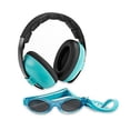thumbnail image 1 of EMBCAQ Adventure Baby Earmuff & Sunglasses Combo Set, Lagoon, 1 of 1