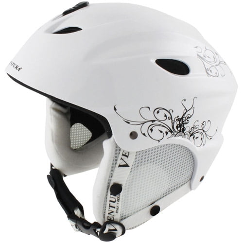 Ventura Skiing Snowboarding White Helmet, Youth by Ventura