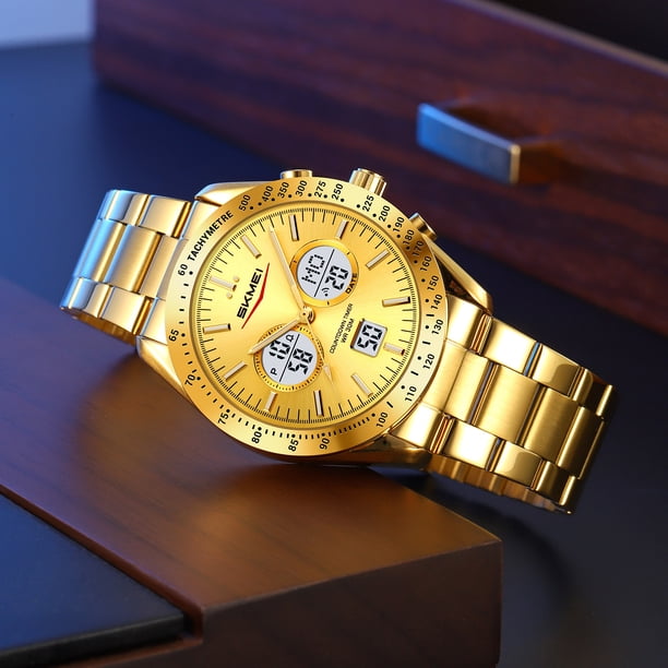 Reloj Digital Deportivo para Hombre, Resistente Al Agua y con Pantalla Luminosa, Ideal para Senderismo, Camping, Correr, Nadar y Otros Deportes.