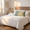 thumbnail image 2 of Unique Bargains 2Pcs Cotton Wrinkle Resistant Durable Pillowcase Queen Green, 2 of 5