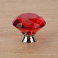 thumbnail image 4 of Manija del cajón, 1 perilla de gabinete con forma de diamante de 40 mm, perilla de cristal de calidad superior, 4 of 8