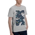 thumbnail image 2 of Bingfone Friendly Smiling Sharks Men'S Loose Fit Short-Sleeve Pocket T-Shirt, 2 of 7
