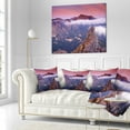 thumbnail image 2 of Designart Ocean Pier on Sunset - Seascape Throw Pillow - 16x16, 2 of 4