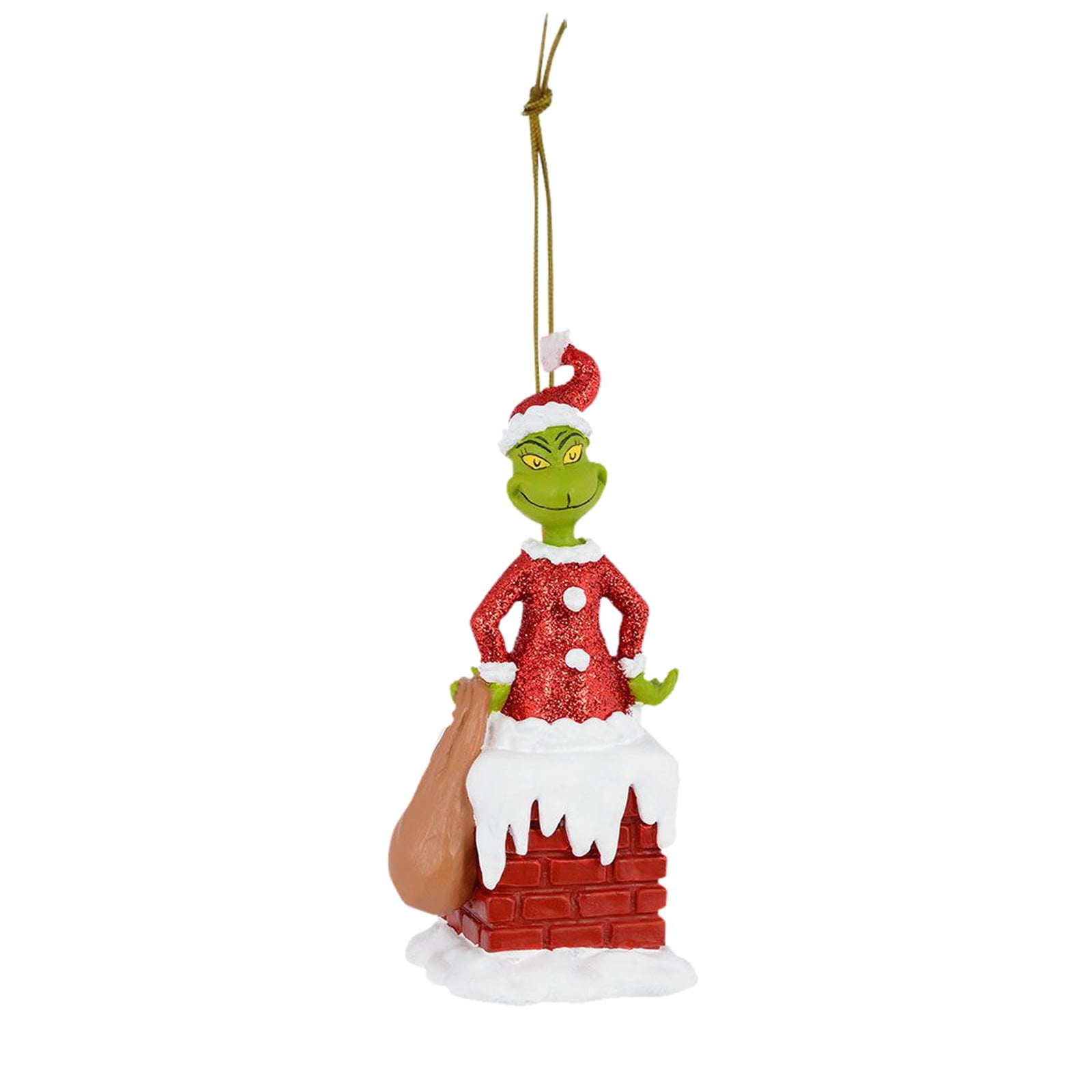 KDISHKRA 2D Grinch Décorations De Noël, 10pcs Pendentif De