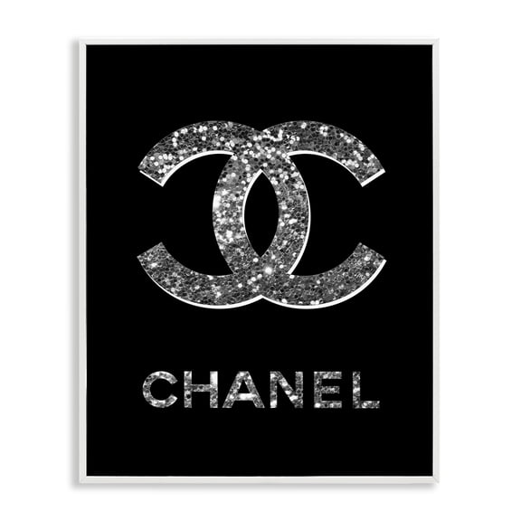 Stupell Industries Art Deco Black Gleaming Glam Symbol White Framed Giclee Art, 16 x 20, by Martina Pavlova