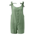 thumbnail image 3 of LUOGENLI Girls Jumpsuits Girls Summer Sleeveless Casual Romper Spaghetti Strap Shorts Jumpsuit with Pockets Girls Rompers Size 6-7 3 Pack Rompers for Girls Size 14-16 Mint Green 9-10 Years, 3 of 5
