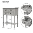 thumbnail image 3 of THOWDEE Storage Wood Console Table, Gray Wash, 3 of 7