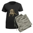 thumbnail image 5 of CafePress - Bearded Dragon Photo Women's Dark Pajamas - Women's Short Sleeve Print T-Shirt and Pants Dark Cotton Pajama Set, 5 of 7