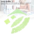 thumbnail image 4 of Ensemble de Modèles de Courtepointe, 5 Pcs Modèles de Courtepointe Multifonctionnels Transparents Verts Réutilisables Robustes pour Artisanat, 4 of 7
