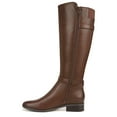 thumbnail image 2 of Naturalizer Womens Sahara Knee High Boots Dark Brown Wide Calf 8W, 2 of 5