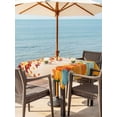thumbnail image 2 of Outdoor Tablecloth with Umbrella Hole and Zipper, Fall Orange Pumpkins Square Table Cloth 54x54 Inch Waterproof Tablecloth, Autumn Farmhouse Maple Leaves Picnic Table Cover for Patio Camping, 2 of 7