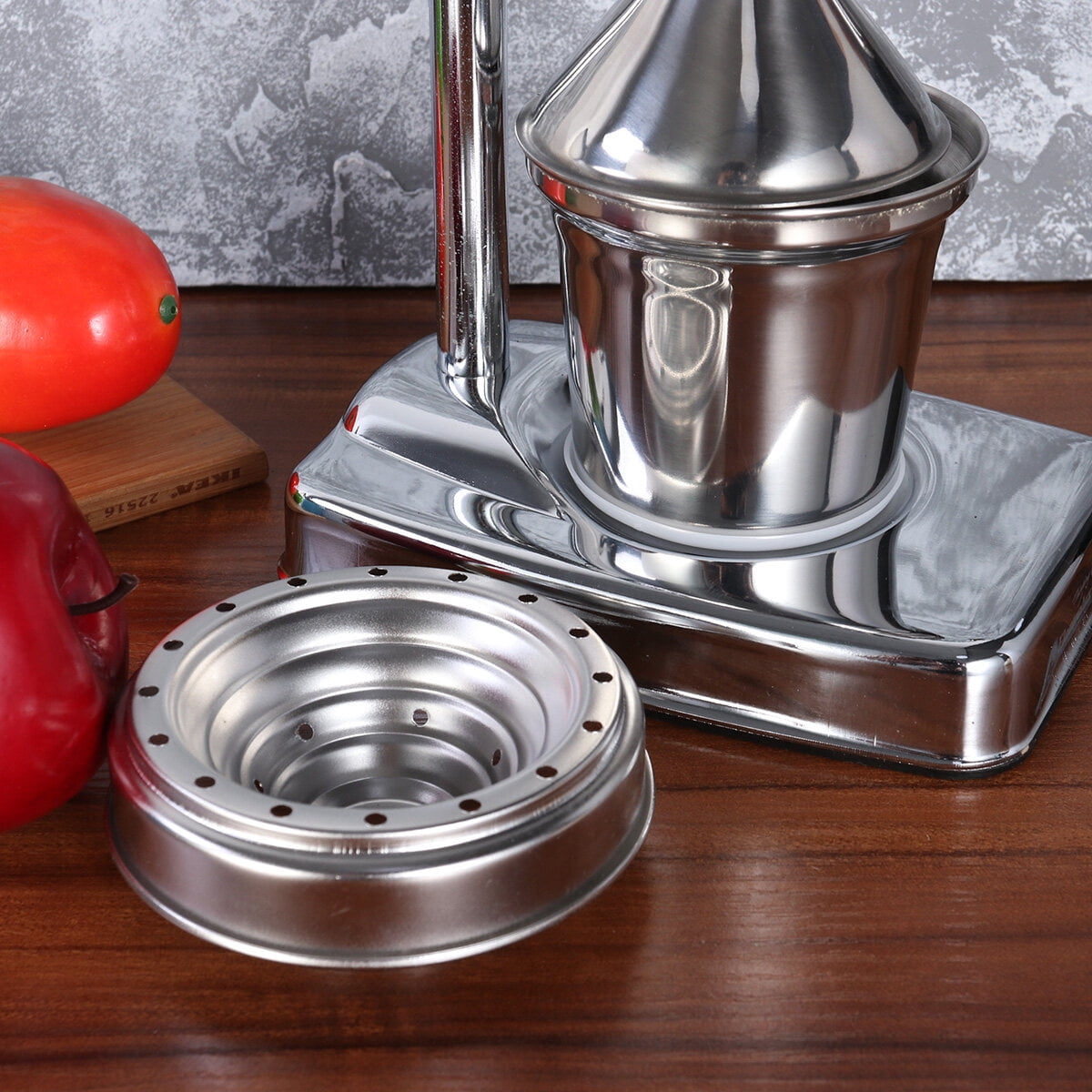GOOHOCHY Stainless Steel Manual Lever Press Citrus Juicer Extractor Fruit Machine