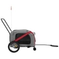 thumbnail image 6 of vidaXL Pet Bike Trailer Red Oxford Fabric Small Durable, 6 of 12