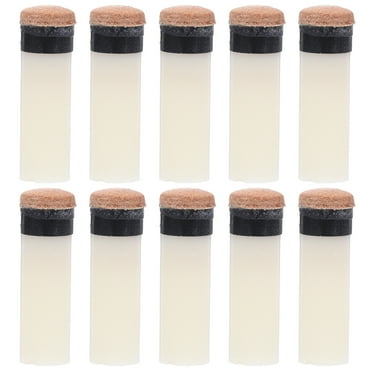 ITSELFER 5pcs Screw-On Pool Cue Tips Replacement Kit Billiard Cue Fitting Accessories For Pool Sticks Small Replacement Cue Tips For Billiard Pool Cue Sticks