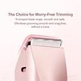 thumbnail image 6 of 2-in-1 Bikini Trimmer for Women, Rechargeable Razor Body Hair Trimmer,Lightweight, Waterproof Wet And Dry Use, Suitable For Bikini Underarms Legs Arms Body Face, 6 of 6