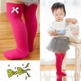 thumbnail image 3 of Eleanos Toddler Baby Girls Cute Knitted Knee High Long Socks Infants Bowknot Thigh High Leg Warmers Stockings, 3 of 5