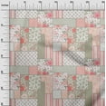 thumbnail image 3 of oneOone Polyester Lycra Peach Fabric Floral Fabric For Sewing Printed Craft Fabric By The Yard 56 Inch Wide, 3 of 5