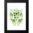 thumbnail image 2 of Vess, June Erica 14x18 Black Modern Framed Museum Art Print Titled - Verdant Vignette I, 2 of 5