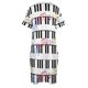 thumbnail image 4 of Vestido holgado con bolsillos y estampado de piano Ropa de verano para mujer Vestidos casuales, 4 of 6