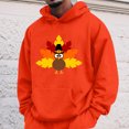 thumbnail image 2 of VBARHMQRT Cute Hoodies Men Hoodie Thanksgiving Letter Print Pocket Drawstring Print Hoodie, 2 of 4