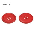 thumbnail image 3 of Unique Bargains Boutons de Couture Ronds Plats en Résine Rouge à 4 Trous pour Vêtements et Bricolage (Lot de 100), 3 of 5