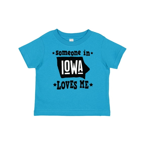 Inktastic Someone in Iowa Loves Me Souvenir Boys or Girls Baby T-Shirt