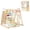 Multicolor, variant on Costway Indoor Jungle Gym for Kids 8-in-1 Montessori Climber Playset with Swing Monkey Bars Natural