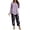 h132_Purple, variant on Zormilly Plus Size Outfits for Women 2 Piece Sets Long Sleeve Shirts Printed Wide Leg Pants Soft Lounge Sets, S-5XL
