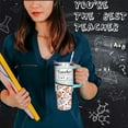 thumbnail image 2 of Teacher 40 oz Tumbler Appreciation Gifts for Women with Handle Insulated Stainless Steel Thank You Teacher Travel Coffee Mug with Lid and Straw Gifts, 2 of 6