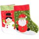 thumbnail image 1 of Medias navideñas, venta al por mayor, decoración de medias navideñas, 18" Santa Snowm, 1 of 5